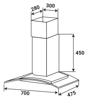 MÁY HÚT MÙI KÍNH CONG KAFF KF-GB773 - 2 18