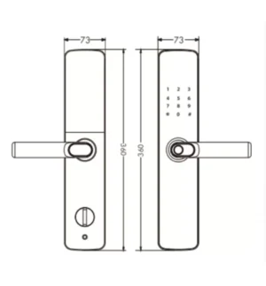 KHOÁ CỬA ĐIỆN TỬ KASSLER KL 600 PG TITAN - 2 3