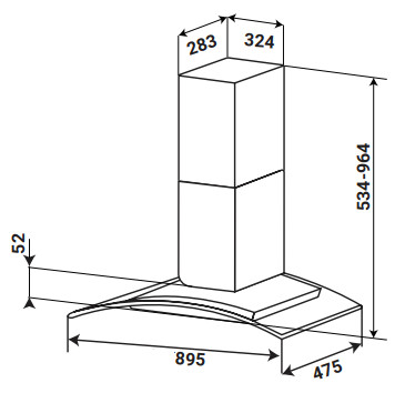 MÁY HÚT MÙI KÍNH CONG KAFF KF-GB109PB - 20 11