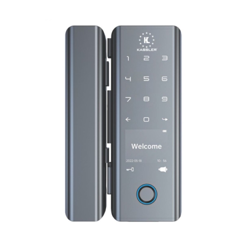 HÌNH ẢNH THỰC TẾ CỦA KHÓA ĐIỆN TỬ CỬA KÍNH KASSLER KL 569 APP REMOTE