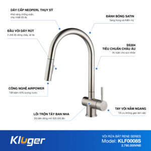 VÒI RỬA CHÉN KLUGER KLF0008S