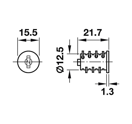 Các chìa không trùng nhau - Ruột khóa Hafele Symo 3000 - 210 40 600 dimd 14ef39b9 5ec9 4eb8 ae2d