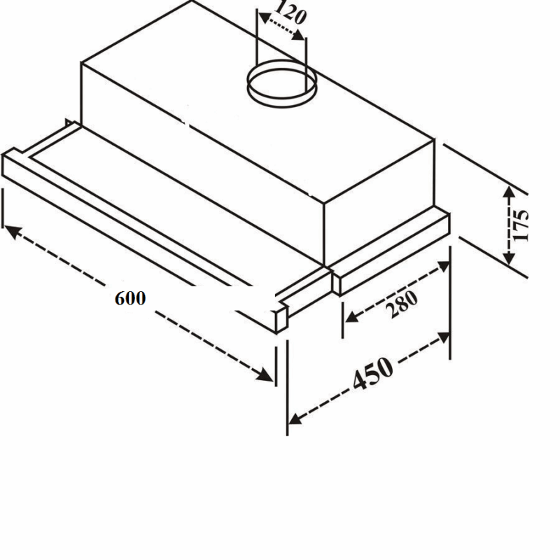 MÁY HÚT MÙI ÂM TỦ KAFF KF-TL60SB NEW - 23 3