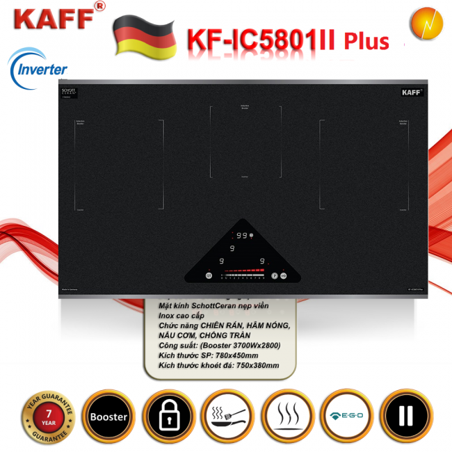 BẾP TỪ KAFF KF-IC5801II PLUS