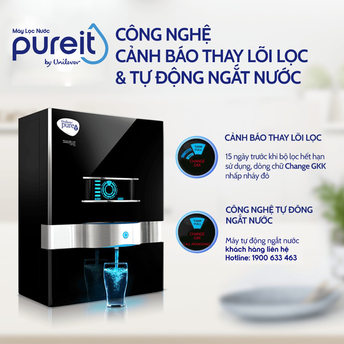 MÁY LỌC NƯỚC PUREIT ULTIMA ĐEN TREO TƯỜNG ĐỂ BÀN - 240124 uvn pureit p2401017 thay text ultima bl r2 1