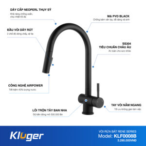 VÒI RỬA CHÉN KLUGER KLF0008B