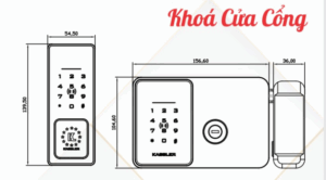 KHÓA CỬA CỔNG VÂN TAY KASSLER KL 579 CNC SILVER GREY REMOTE - 26