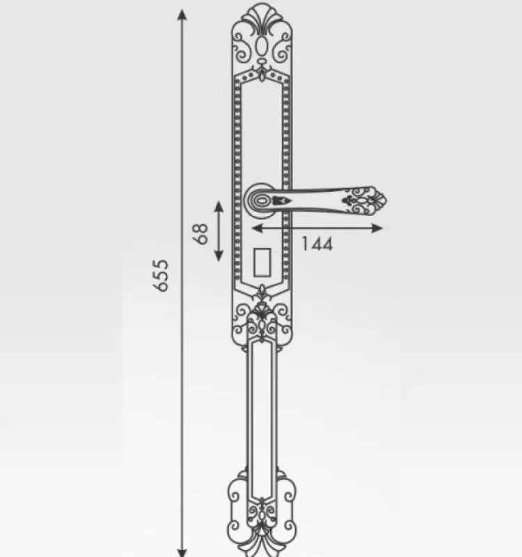 KHOÁ VÂN TAY TÂN CỔ KASSLER KL 979 R TIÊU CHUẨN CHỐNG NƯỚC - 26 4