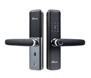 KHÓA CỬA VÂN TAY APP WIFI DEMAX SL268 GS MÀU XÁM  - 268gs 3