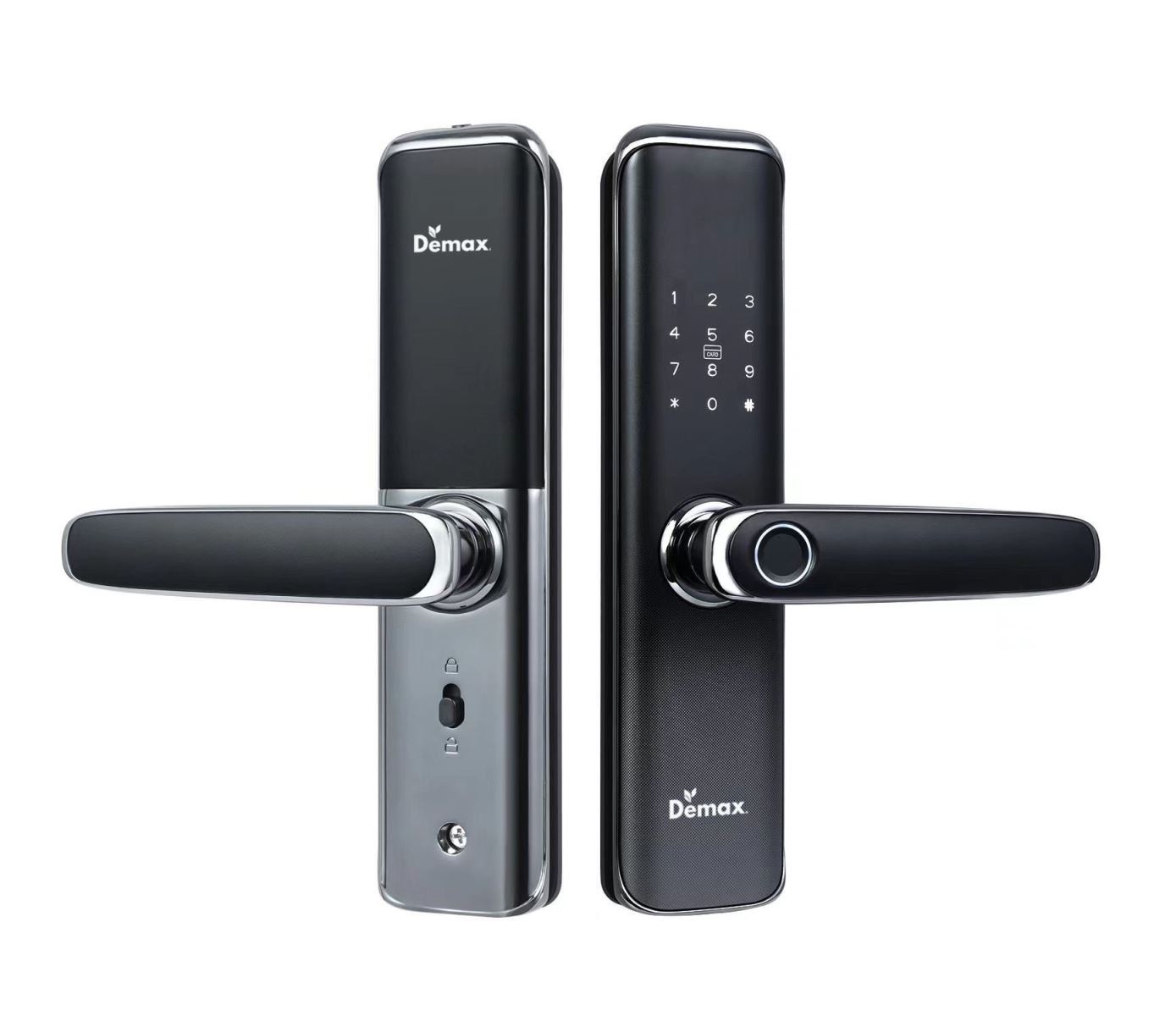 KHÓA CỬA VÂN TAY APP WIFI DEMAX SL268 GS MÀU XÁM  - 268gs 3