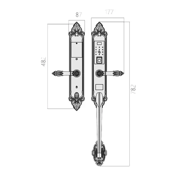 KHOÁ VÂN TAY TÂN CỔ KASSLER KL 969GR CHỐNG MƯA - 27 2