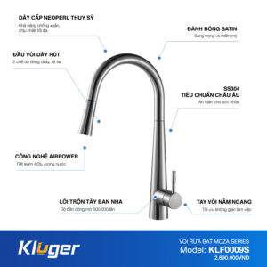 VÒI RỬA CHÉN KLUGER KLF0009S