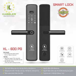 KHOÁ CỬA ĐIỆN TỬ KASSLER KL 600 PG TITAN - 3 2