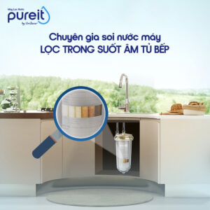 LỌC THÔ TRONG SUỐT ÂM TỦ BẾP PUREIT - 3 3
