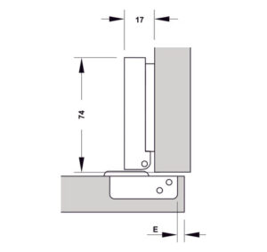Bản lề Hafele DIY Inox 304 giảm chấn - 315 07 113 dimd3 457x431 crop center