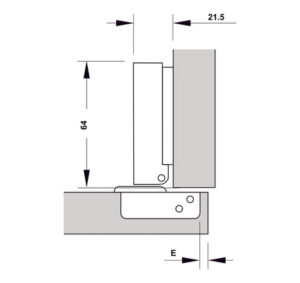 Bản lề Hafele DIY Inox 304 giảm chấn - 315 07 113 dimd5 457x431 crop center