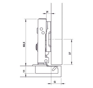 Bản lề Hafele DIY Inox 304 giảm chấn - 315 07 113 dimd 457x431 crop center
