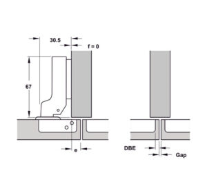 Bản lề Hafele DIY Inox 304 giảm chấn - 315 07 114 dimd2 457x431 crop center