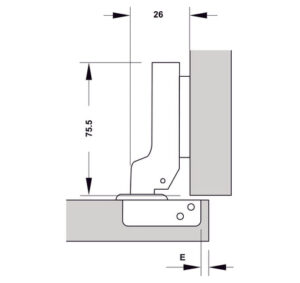 Bản lề Hafele DIY Inox 304 giảm chấn - 315 07 114 dimd3 457x431 crop center