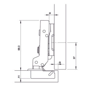 Bản lề Hafele DIY Inox 304 giảm chấn - 315 07 114 dimd 457x431 crop center