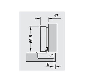 Bản lề Hafele Metalla SM 110° Màu Đen, có cơ chế đóng giảm chấn - Lắp trùm ngoài - 315 20 750 dimd 457x431 crop center