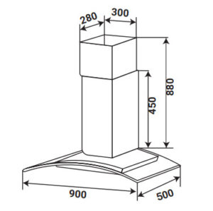 MÁY HÚT MÙI ĐỘC LẬP KAFF KF-IS90GH - 32 11