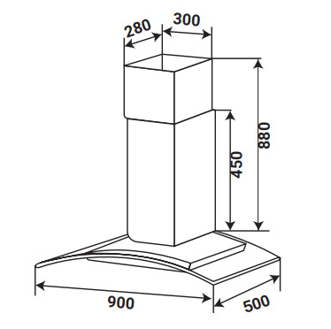 MÁY HÚT MÙI ĐỘC LẬP KAFF KF-IS90GH - 32 11