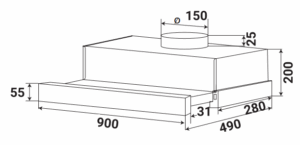 MÁY HÚT MÙI KAFF KF-TL900ST - 34