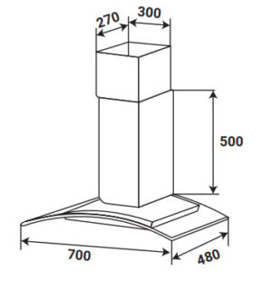 MÁY HÚT MÙI KAFF KF-GBT7007 - 36 7