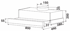 MÁY HÚT MÙI KAFF KF-TL800ST - 38