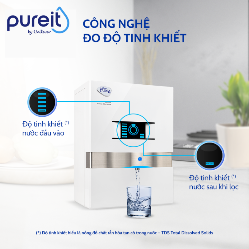 MÁY LỌC NƯỚC PUREIT ULTIMA TRẮNG TREO TƯỜNG ĐỂ BÀN - 4 1 1