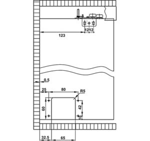 Bộ phụ kiện Hafele không bao gồm ray - SLIDO CLASSIC 50 IF - 401 30 000 003 dimd1 457x431 crop center
