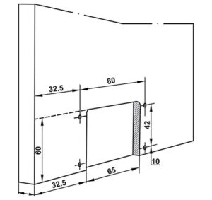 Bộ phụ kiện Hafele không bao gồm ray - SLIDO CLASSIC 50 IF - 401 30 000 003 dimd2 457x431 crop center