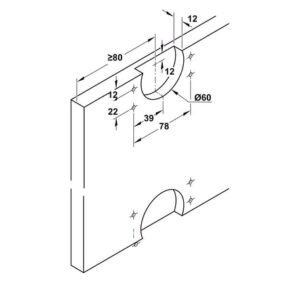 Cửa trượt thẳng Hafele SLIDO F-LINE18 50A - 401 30 016 dimd2 457x431 crop center