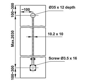 Phụ kiện định hình và làm phẳng cửa gỗ Hafele Planofit - 406 99 120 dimd 457x431 crop center