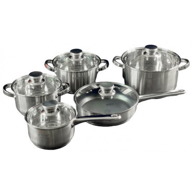 BỘ NỒI CAO CẤP 5 MÓN INOX KAFF KF-ST005FR