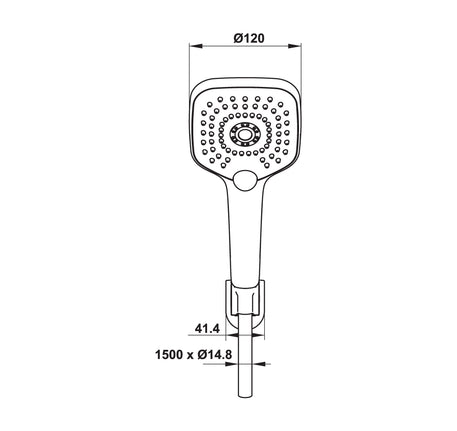 Bộ sen tay Hafele - AirSense 120S - 485 60