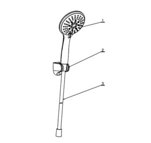 Bộ sen tay Hafele - Airsense 5 chức năng - 485 60 626 dimd3 457x431 crop center