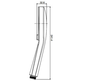 Sen tay Hafele Self-clean S 3 chức năng - 485 60 629 dimd1 457x431 crop center