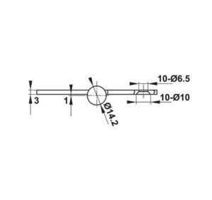 Bản lề lá Hafele inox 127 x 89 x 3 mm, 4 vòng bi - 489 05 026 dimd2 457x431 crop center