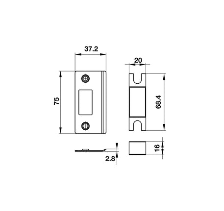 DIY Khóa tay nắm gạt 2 chức năng Hafele - 489 10 820 dimd2 b078d2cc 7c37 48db 9e83
