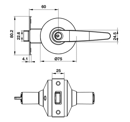 DIY Khóa tay nắm gạt 2 chức năng Hafele - 489 10 820 dimd3 aa9f56f5 d52e 4c72 91a8