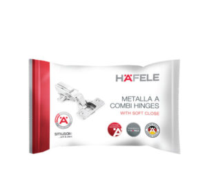 Bản lề Hafele METALLA SM 110 độ, giảm chấn, trọn bộ DIY