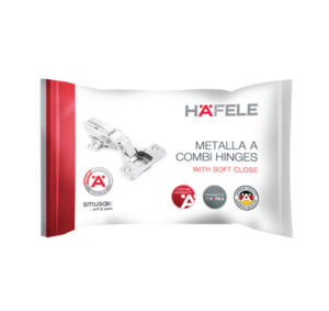 Bản lề Hafele METALLA A 110 độ, giảm chấn, trọn bộ DIY
