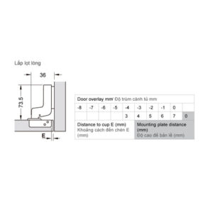 Bản lề Hafele METALLA A 110 độ, giảm chấn, trọn bộ DIY - 493 03 025 dimd 1 457x431 crop center