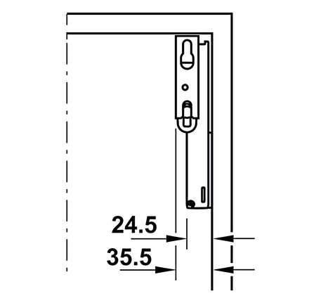 Tay nâng Hafele - Free Space - 493 05