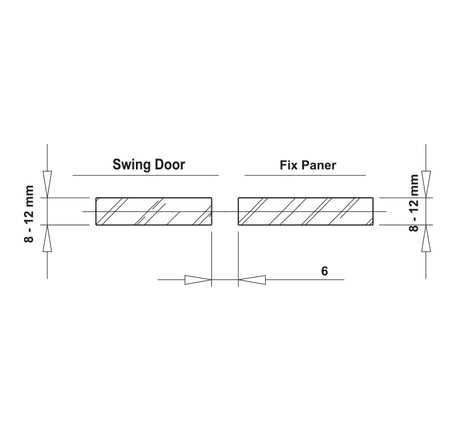Bản lề kính - kính 180° Hafele - 499 05
