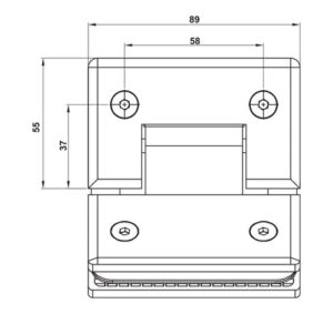 Bản lề kính - kính 135° Hafele - 499 05 856 857 859 dimd 457x431 crop center