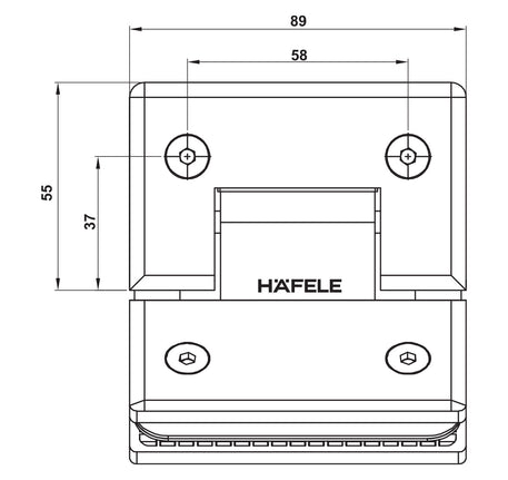 Bản lề kính - kính 135° Hafele - 499 05 856 857 859 dimd 60d60ebb 63bf 4b5b ab34