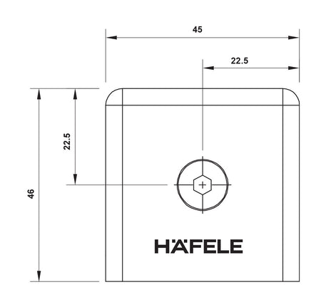 Kẹp kính tường 90° Hafele - 499 05 860 861 862 dimd1 dbd342e6 09d3 4c3f 9b2e